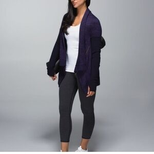 Lululemon Wrap It Up SweaterBlack Grape / Going Grape